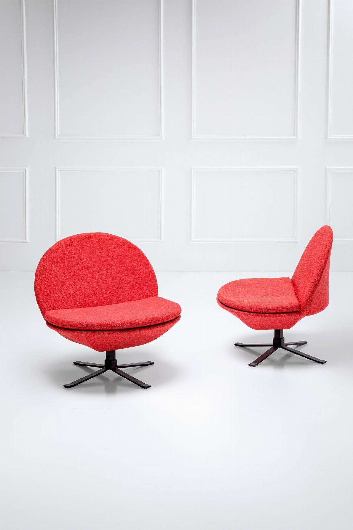 Rare late 50s - Olimpia - Swivel Armchairs by Leonardo Fiori Rare late 50s - Olimpia - Swivel Armchairs by Leonardo Fiori