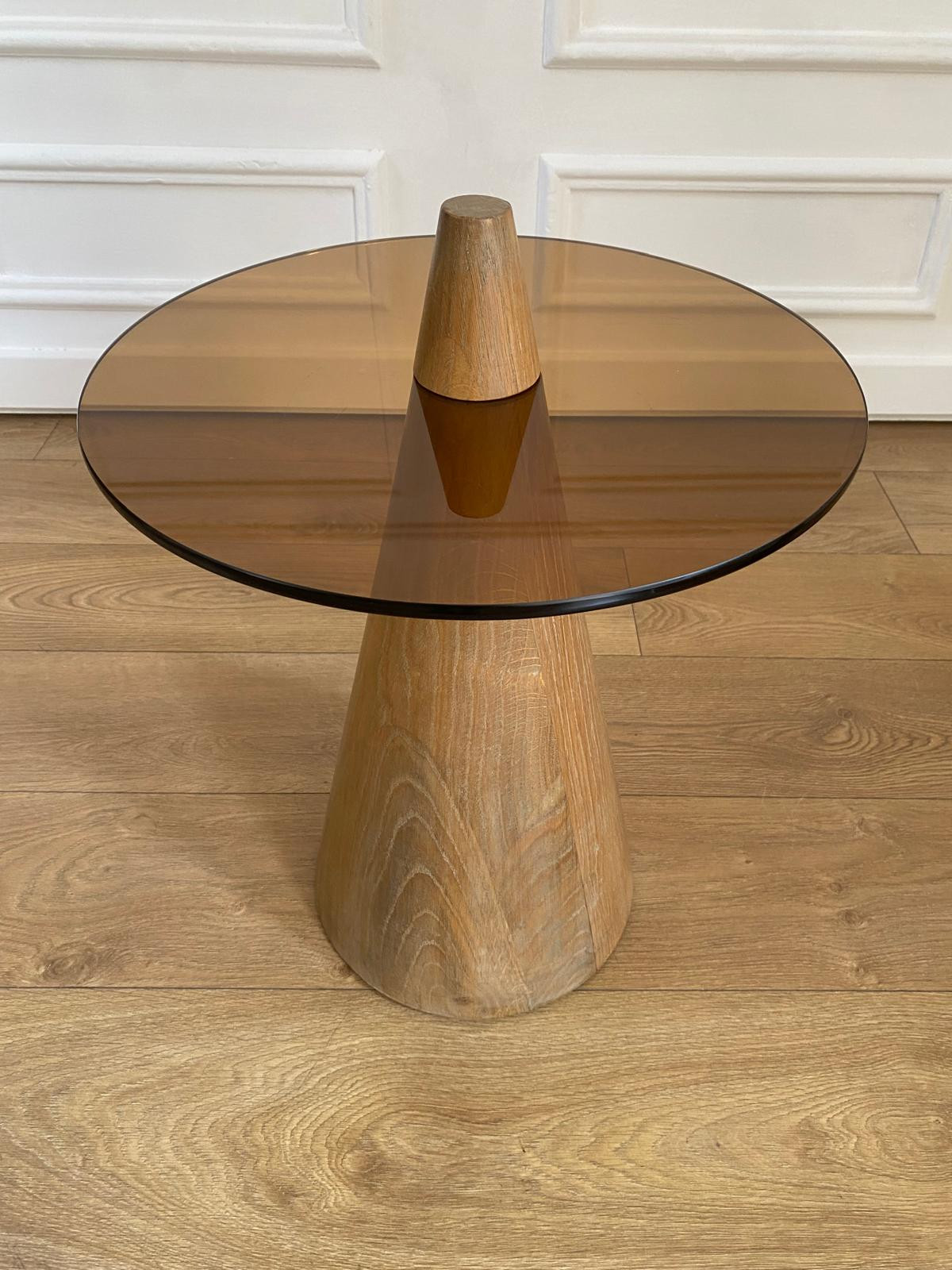 Pair of 1940s French Round Side Tables