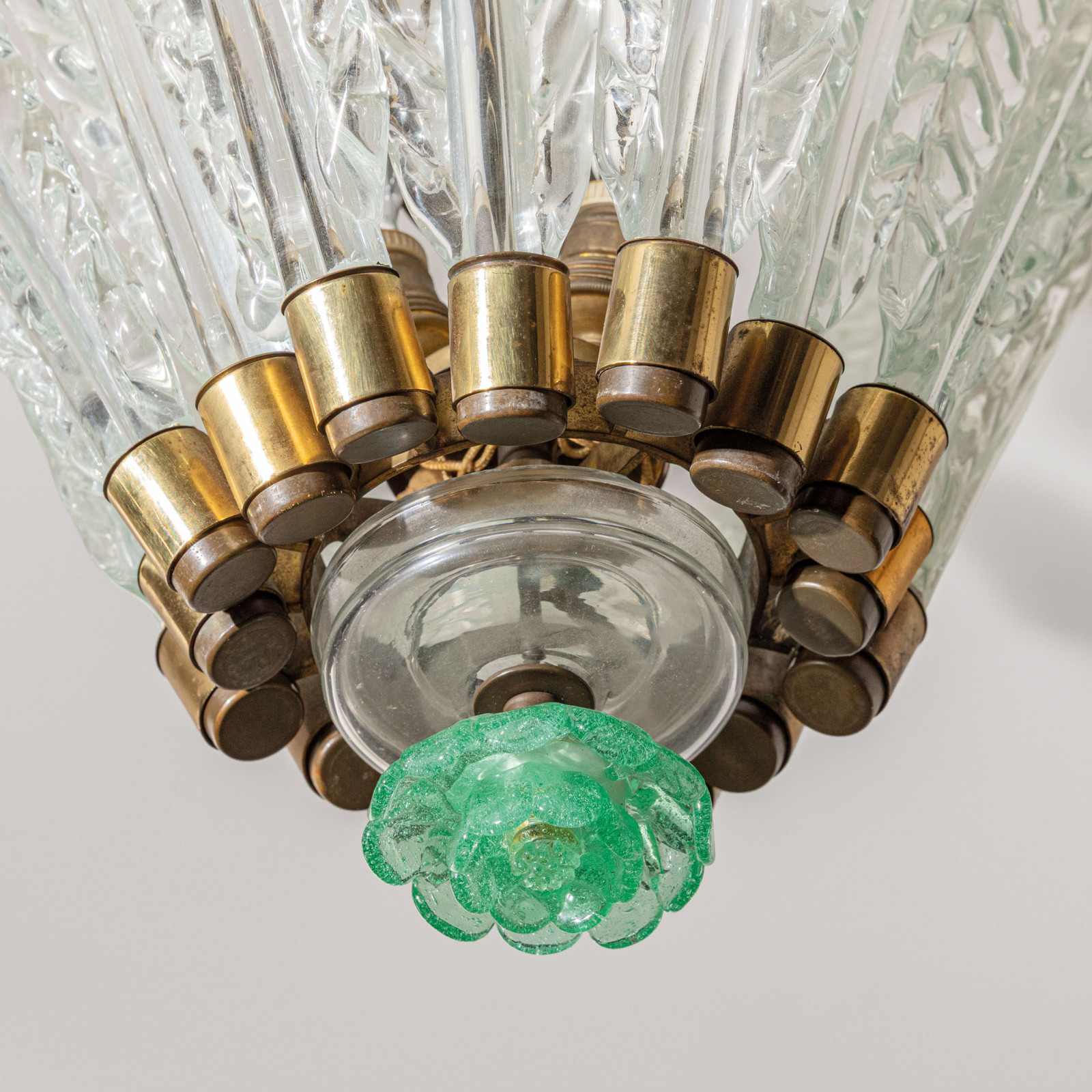 1930s Ceiling Light mod. 5235 by Tommaso Buzzi for Venini.