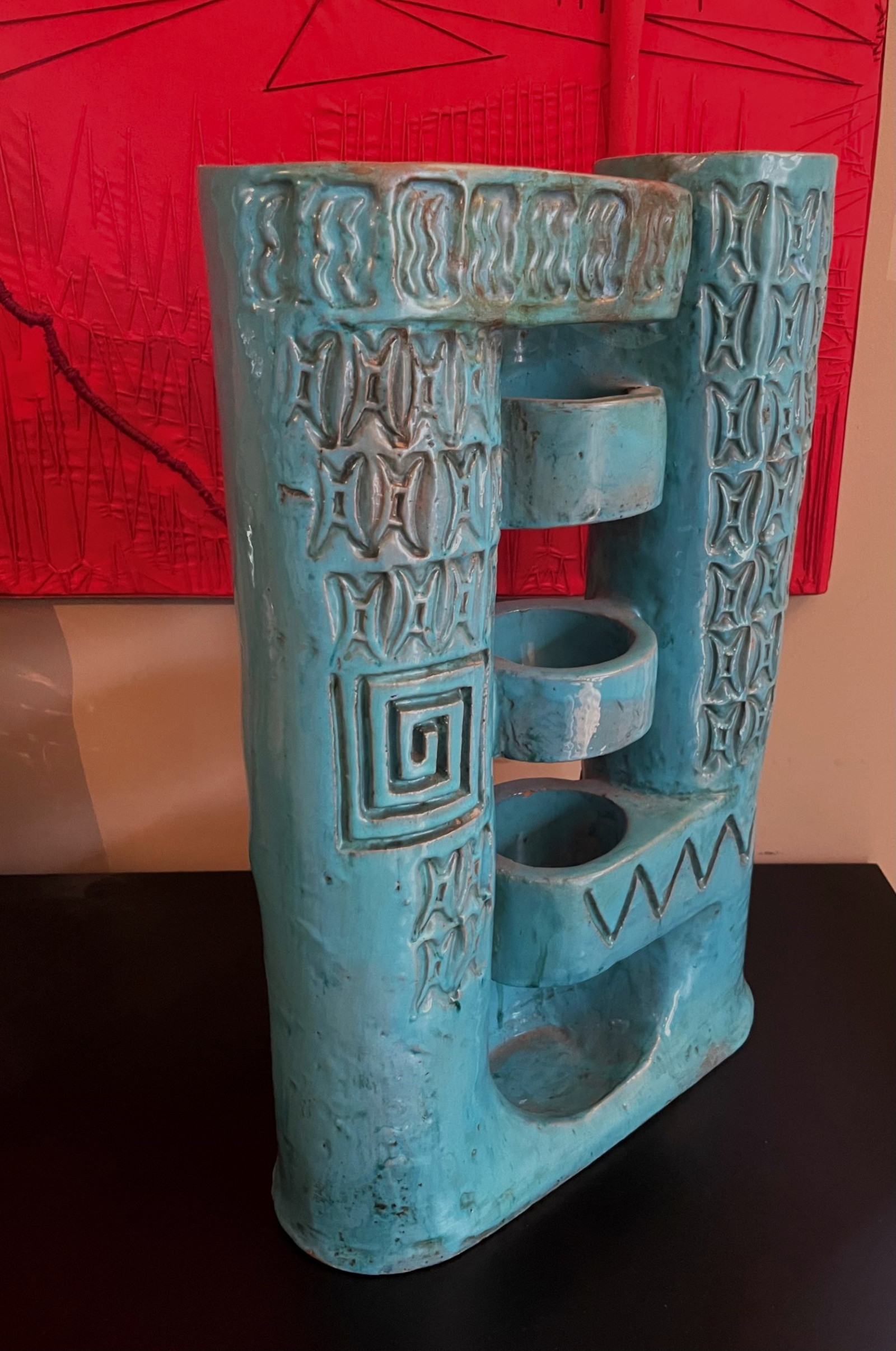 1960s Unique Ceramic vase by Atelier Victor Cerrato