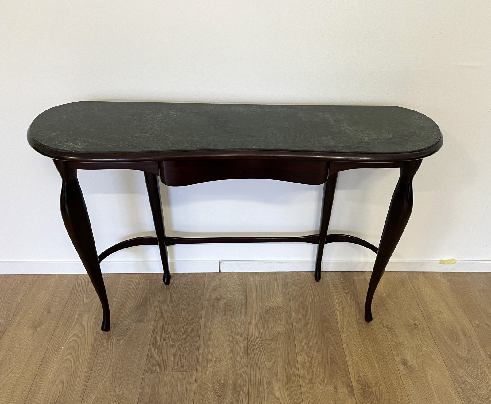 1940s  Console with Verde Alpi Marble Top in the style of Cesare Lacca