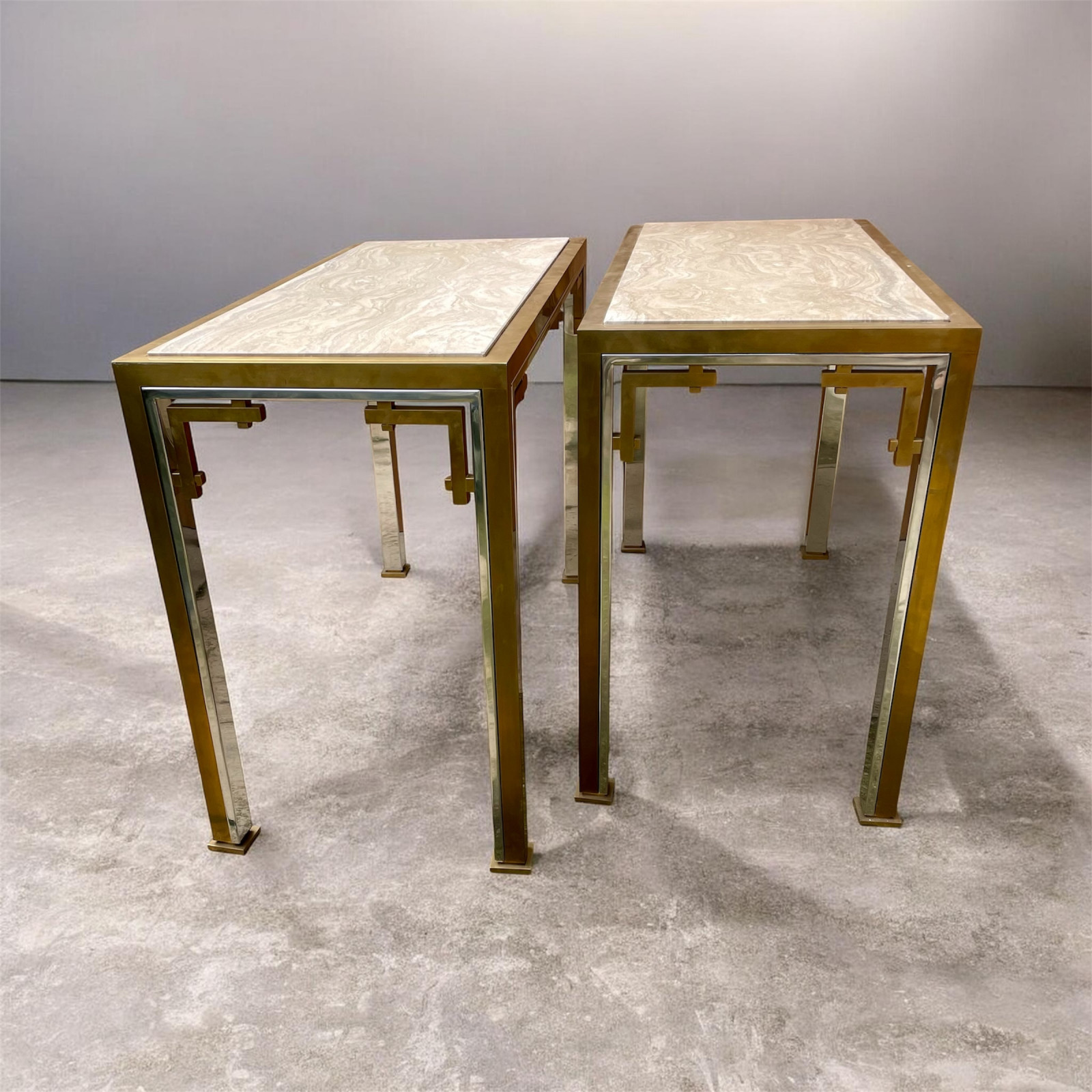 1970s Pair of Consoles attr. to Maison Jansen