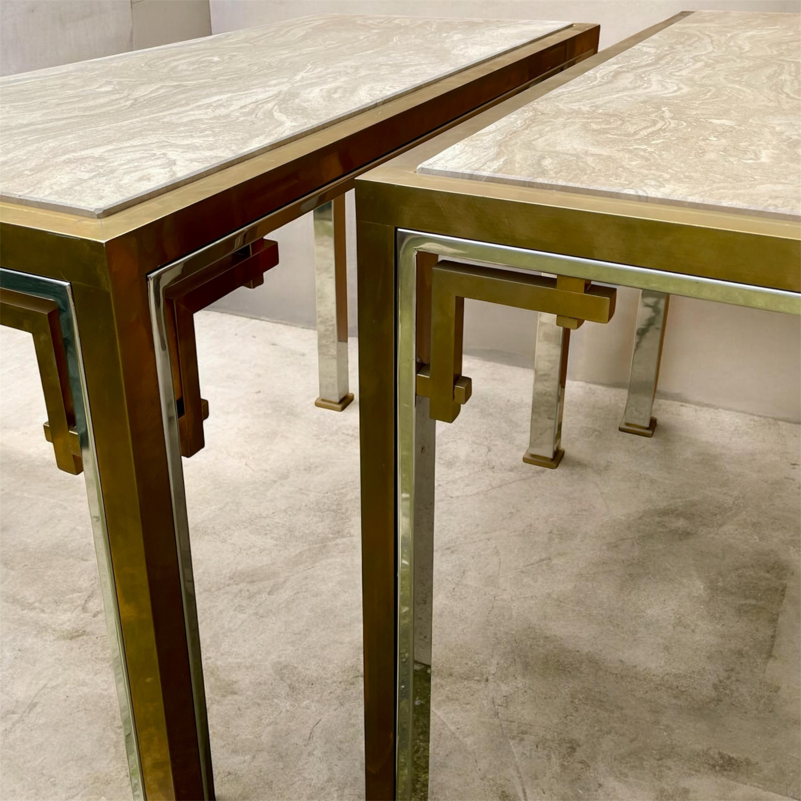 1970s Pair of Consoles attr. to Maison Jansen