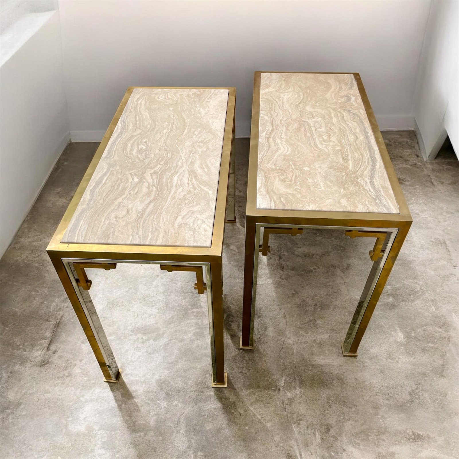 1970s Pair of Consoles attr. to Maison Jansen