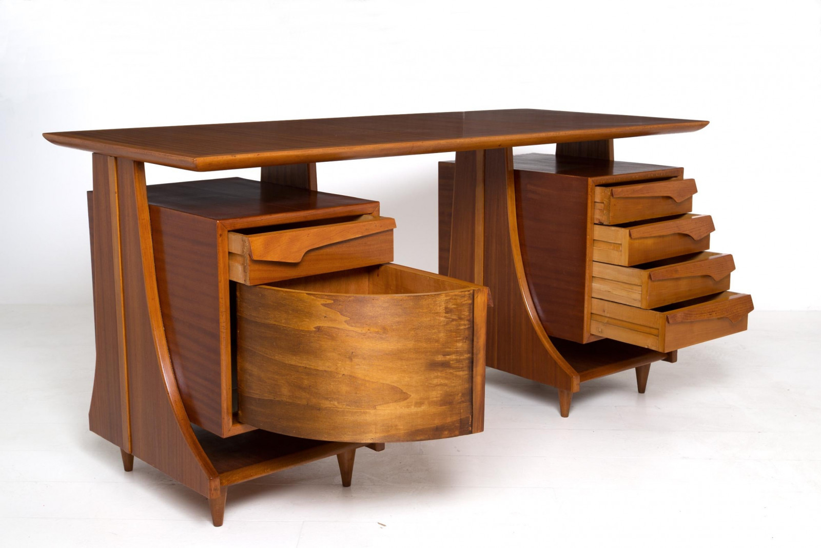 1950s Rare Desk in the style of Ignazio Gardella 