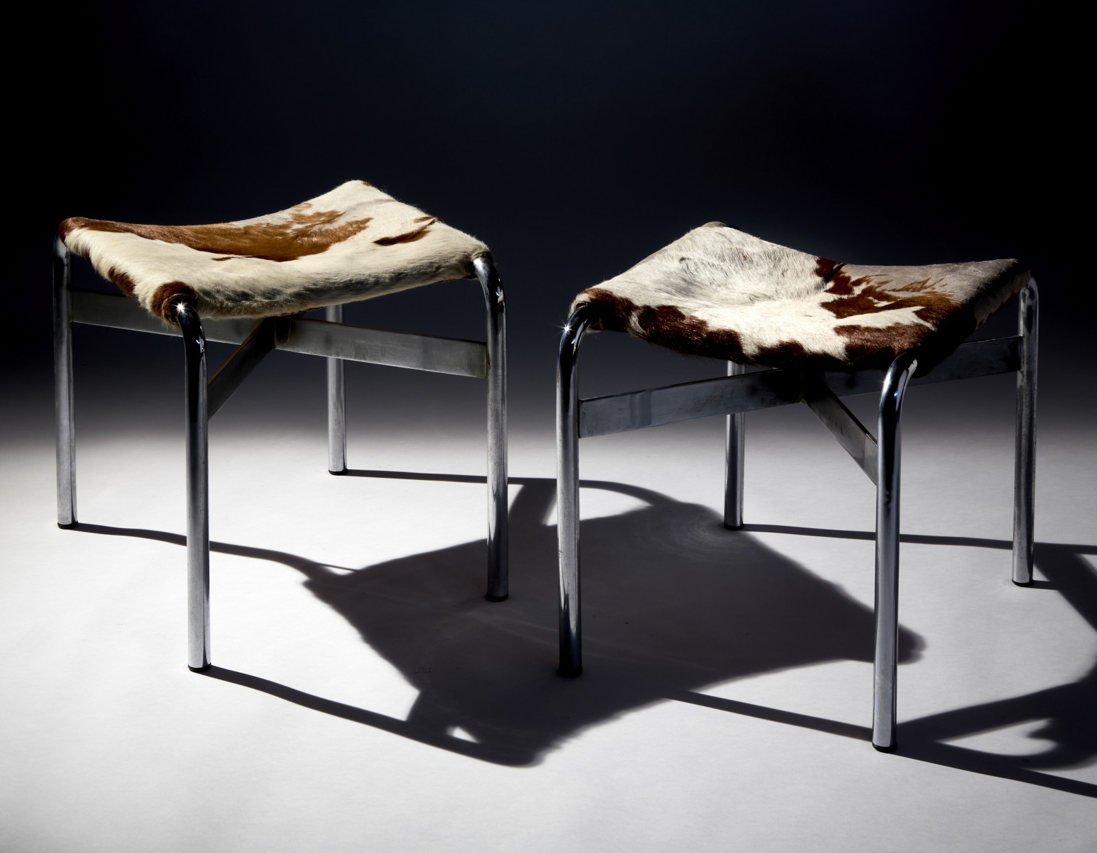 1930s Pair of Stools by Figini e Pollini