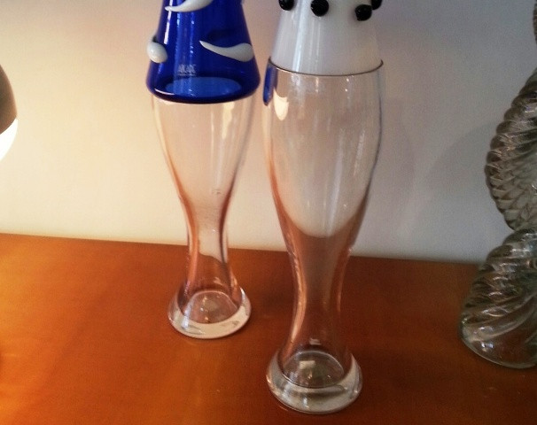 Rare Glass Vases by Marcello Panza  for Arcade