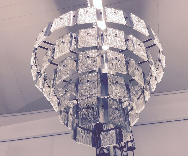 Large 1970's Italian Ceiling Light by Zeroquattro   ITEM ON SALE AT    € 600