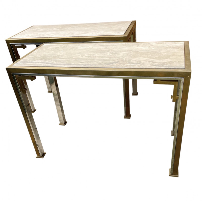 1970s Pair of Consoles attr. to Maison Jansen