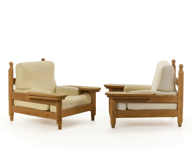 Unique  Pair of Armchairs by Roberto Menghi for P.House 