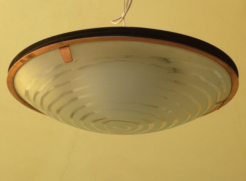 1960's Amazing and Rare Stilnovo Hanging Lamp attributed to G.Scolari