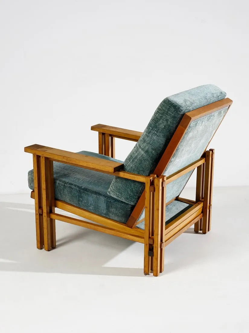 1960s Pair of armchairs attributed to Costantino Dardi